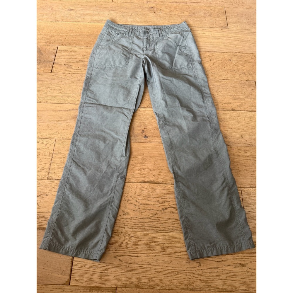 The North Face Womens Hiking Pants Sage‎ Green Roll Up Hem Size 6 Regular (643)